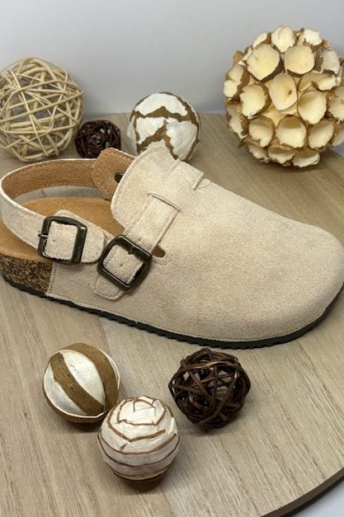 Mules en daim